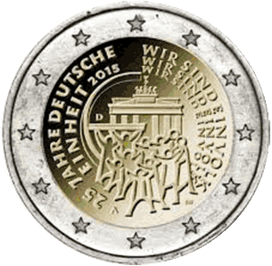Duitsland 2 euro 2015 Duitse eenheid UNC